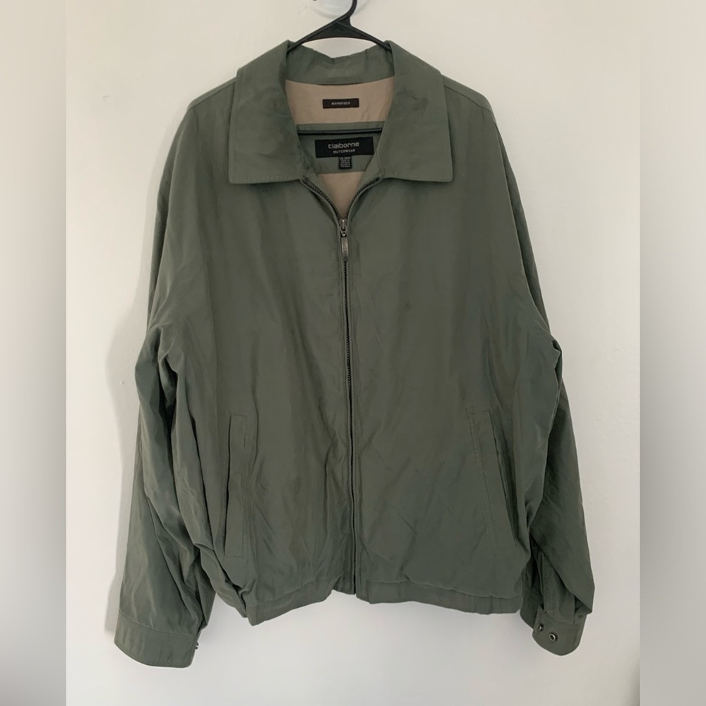 Claiborne Men's Green Microfiber Jacket